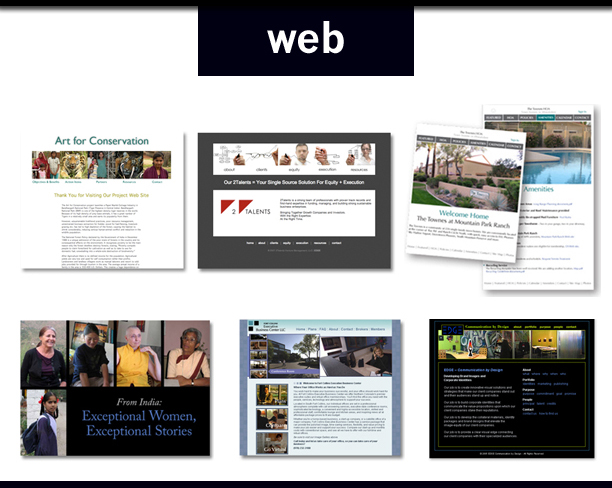 Portfolio Web site thumbnail images